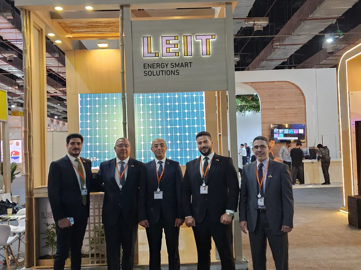 Team von LEIT Smart Solutions am Messestand beim WUF12 in Kairo
